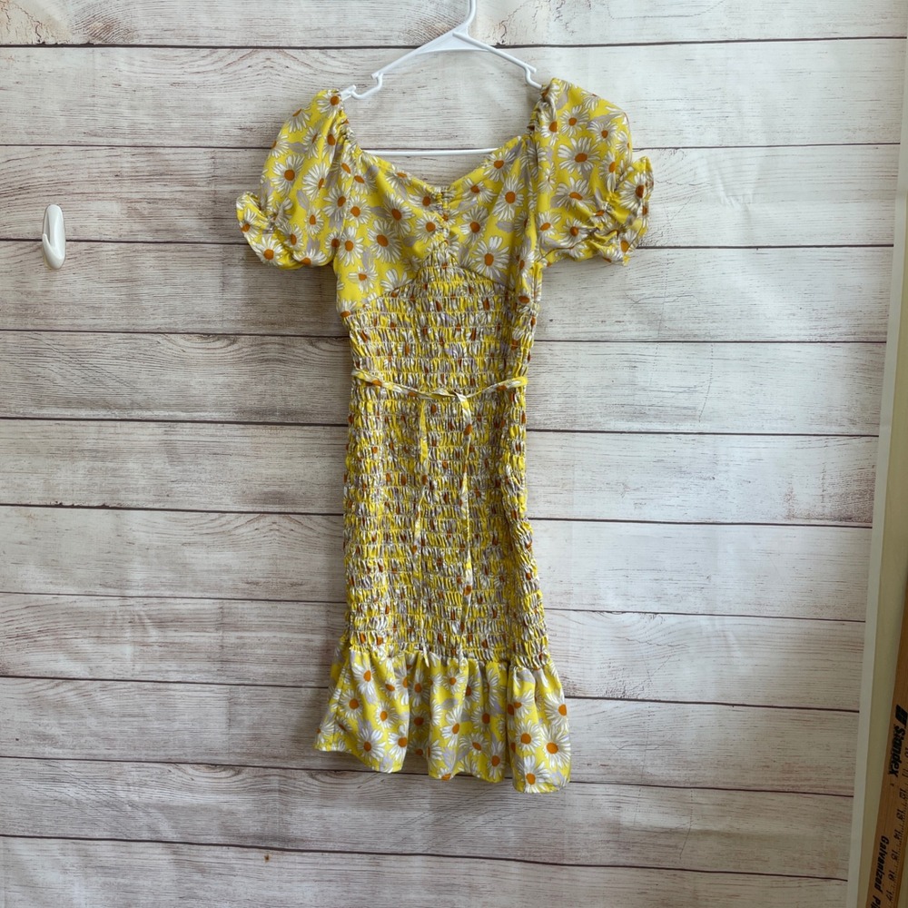 GIRL SOUL SMOCKED‎ DRESS IN DAISY PRINT